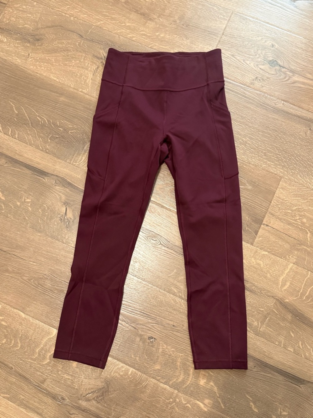 lululemon Maroon High-Rise Performance Leggings